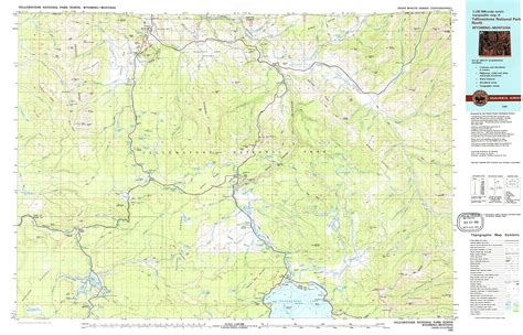 Yellowstone National Park Topographic Map Cities And Towns Map