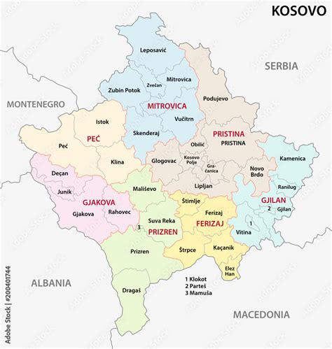 Political Map Of Kosovo Dannie Elisabeth