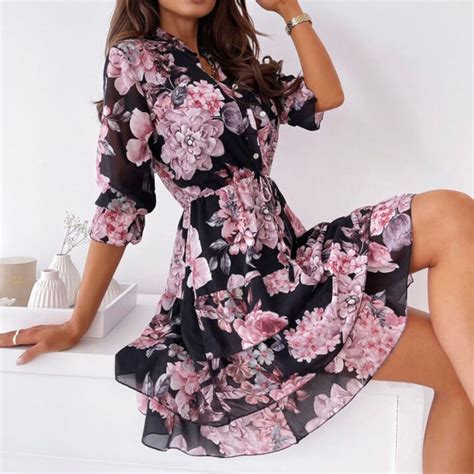 Robe à Fleurs Sexy Mademoiselle Fleurie