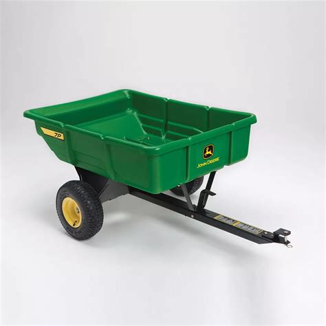 John Deere 450 Lb 7 Cu Ft Tow Behind Poly Utility Cart The Home