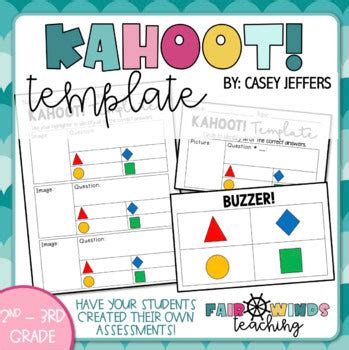 Kahoot! Assessment Tool Template - Student Created – Fair Winds Teaching