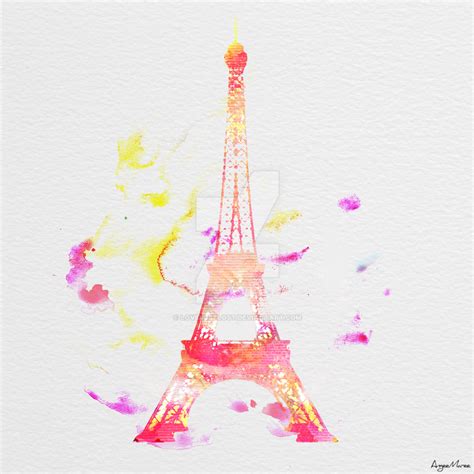 Eiffel Tower Watercolor v1 by LoveLustLost on DeviantArt