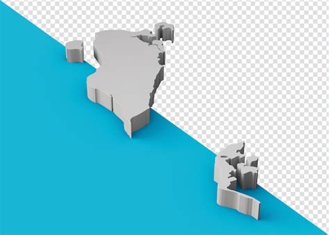 Mapa 3d Do Bahrein Geografia Cartografia E Topologia Ilustração 3d