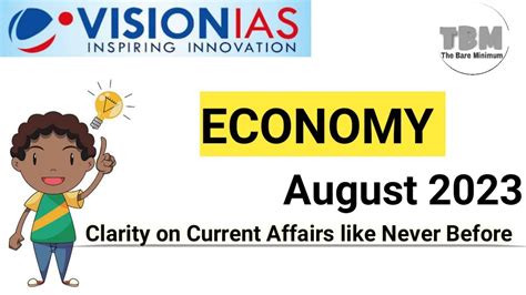 ECONOMY Vision IAS Monthly Magazine August 2023 YouTube