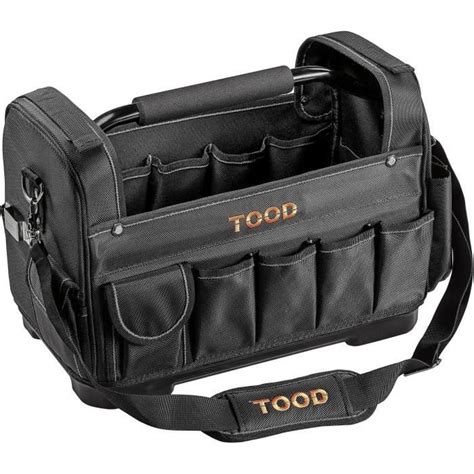 TOOD Sac porte outils cm 40 avec fond rigid poignée métal et