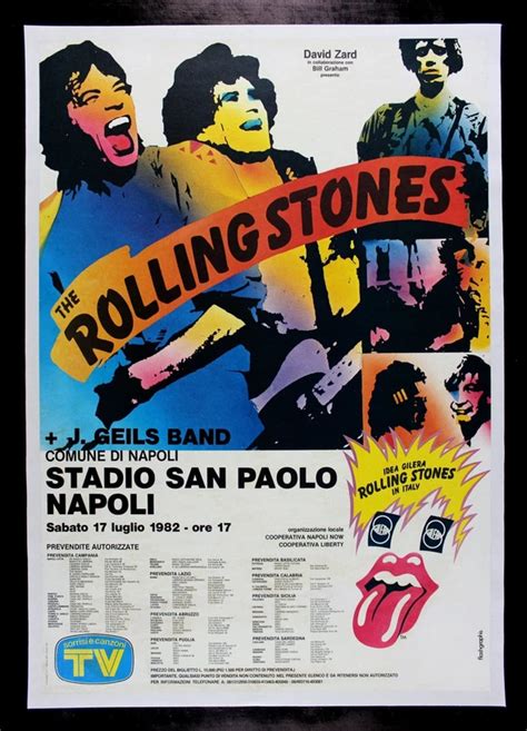 Vintage Music Art Poster The Rolling Stones In Napoli 0293 The Vintage Music Poster Shop ザ