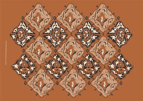 Batik Surakarta Motif Sido Asih 2012 Vectored By Muhammad Zam Zam