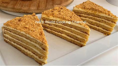 Medovik Russian Honey Cake Recipe Russian Honey Cake Full Of