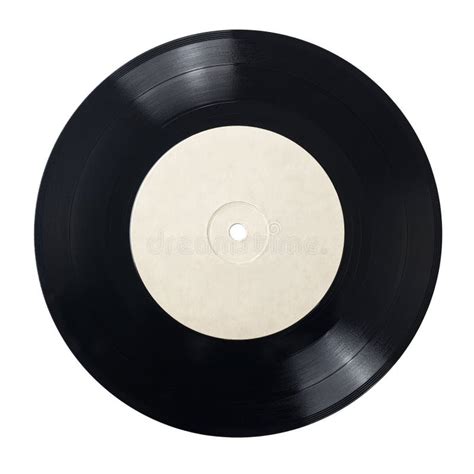 7 Inch Vinyl Record Isolated On White Stock Image Image Of Disc Path 175673671