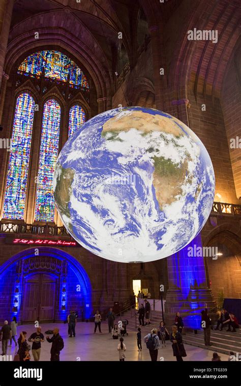 Gaia Art Installation Of Planet Earth By Luke Jerram On Display In