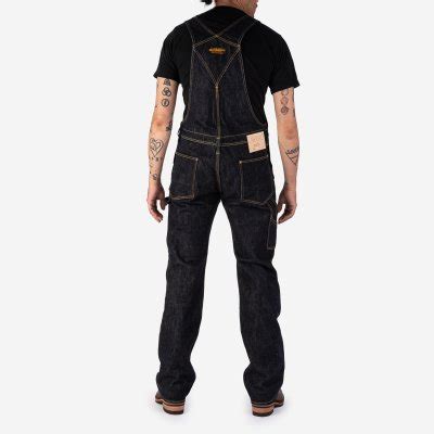 Iron Heart Oz Japanese Selvedge Indigo Denim Double Knee Overalls