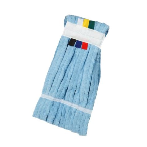 Microfibre Fan Mop Head Blue Colour Coded Tags EACH Higiene