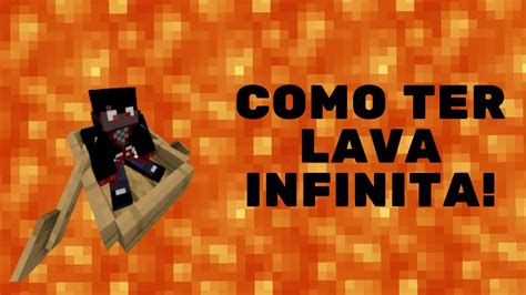 Minecraft Como Fazer Lava Infinita YouTube