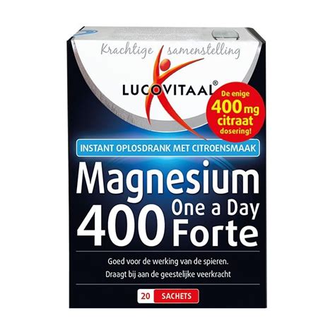 Magnesium Citraat Poeder 400 Mg Sachets