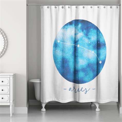 Dakota Fields Dulin Aries Zodiac Constellation Single Shower Curtain