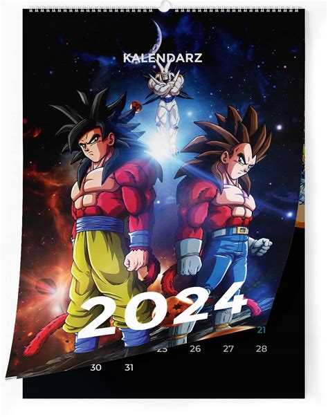 Kalendarz Ścienny 2024 Dragon Ball Niska cena na Allegro pl