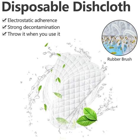 50Pcs Disposable Mop Pads For Deebot Ozmo T8 T9 Vacuum Cleaner Mop