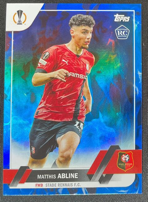 2022 23 Topps UEFA Blue Inferno Stade Rennais Matthis Abline Rookie