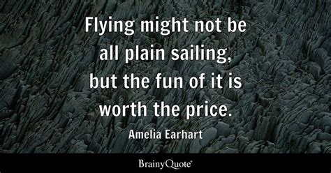 Amelia Earhart - Flying might not be all plain sailing...