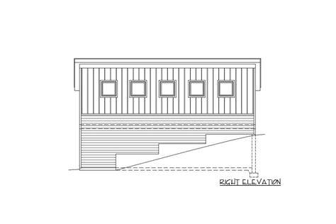 Rv Garage For An Up Sloping Lot Vr Architectural Designs