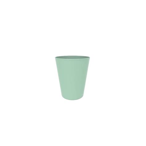 Verre plastique PP incassable 33 cl vert pastel 6 unités