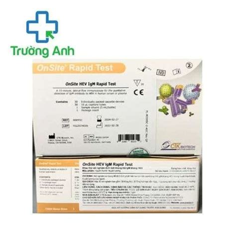 OnSite HEV IgM Rapid Test 30 test Chẩn đoán lây nhiễm virus viêm gan E