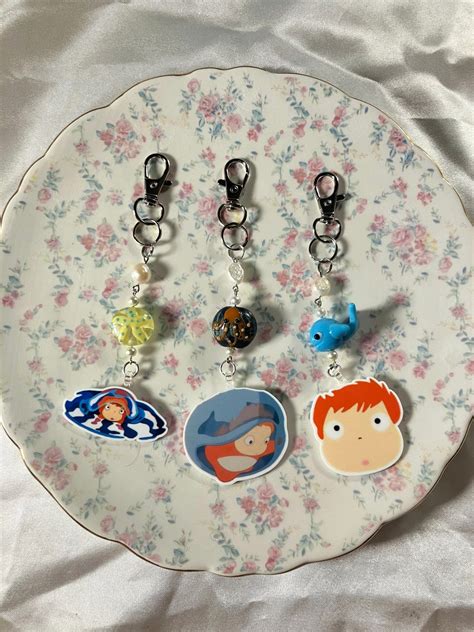 Studio Ghibli Ponyo Fish Keychains Etsy