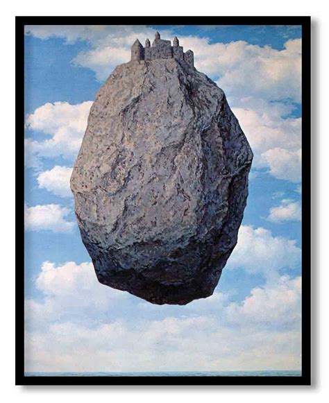 The Castle Of The Pyrenees By Rene Magritte 1959 Wall Art Hanging