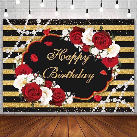 Amazon AIBIIN 7x5ft Red Rose Birthday Backdrop For Woman Girl Red