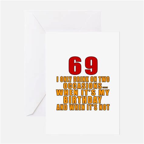 69th Birthday 69th Birthday Greeting Cards Cafepress