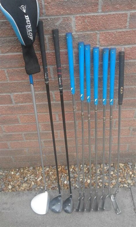 Full Set of Golf Clubs Dunlop Max 357 Irons and Dunlop Tour Elite ...