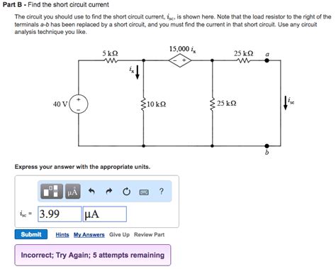 Solved Part A Find The Open Circuit Voltage The Circuit Chegg