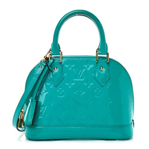 LOUIS VUITTON Vernis Alma BB Turquoise 858212 FASHIONPHILE