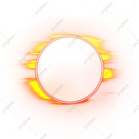 Neon Fault Png Image Fault Circle Fire Neon Border Light Effect