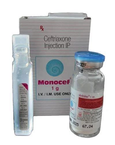 Gm Monocef Ceftriaxone Injection At Rs Vial Pharmaceutical