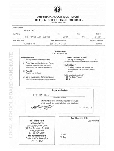 Fillable Online Utahcountyonline Schoolfinancial Report Image