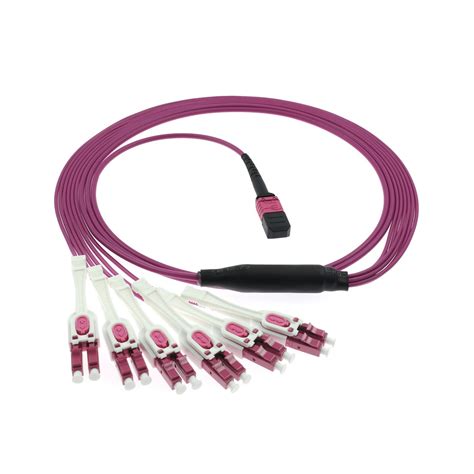 MTP MPO To LC Sc Uniboot Cable Mm Breakout Fanout Female Male 4 8 12 24