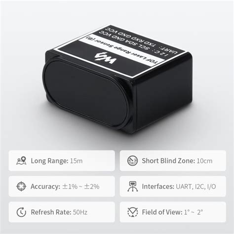 Tof Uart I C M Long Range Laser Distanzsensor Bastelgarage