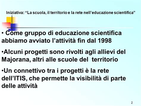 1 Iniziativa La Scuola Il Territorio E La Rete Nelleducazione