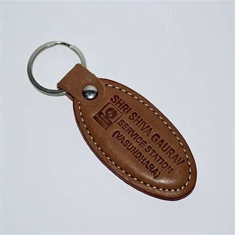 Brown Promotional Leather Keychain At Rs 12 Promotional Key Rings In