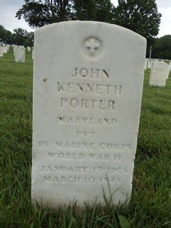 Pvt John Kenneth Porter M Morial Find A Grave