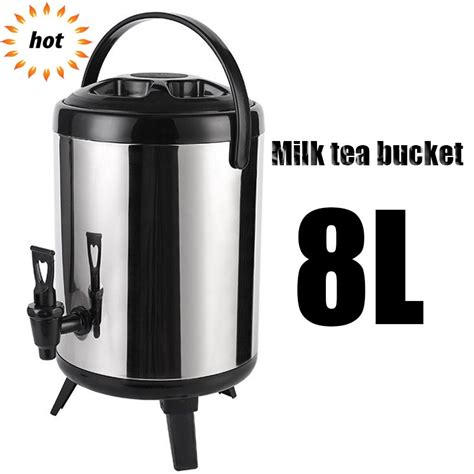 Milk Tea Bucket Milk Tea Barrel Water Jug Stainless Thermos Jug With