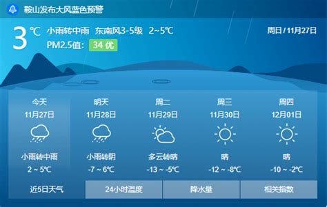 “速冻”模式开启！今天全省迎雨雪降温，最高气温不到5℃！鞍山天气小雨