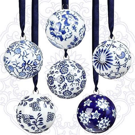 Amazon Liliful Pieces White And Blue Christmas Chinoiserie