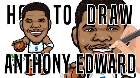 How To Draw Nba Player Anthony Edward Minnesota Timberwolves