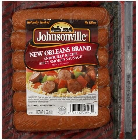 Johnsonville New Orleans Brand Andouille Recipe Spicy Smoked Sausage ...