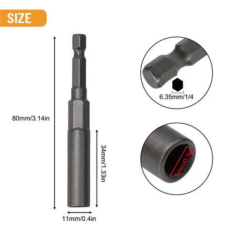 Pc Mm Length Deepen Power Nut Driver Drill Bit Mm Socket