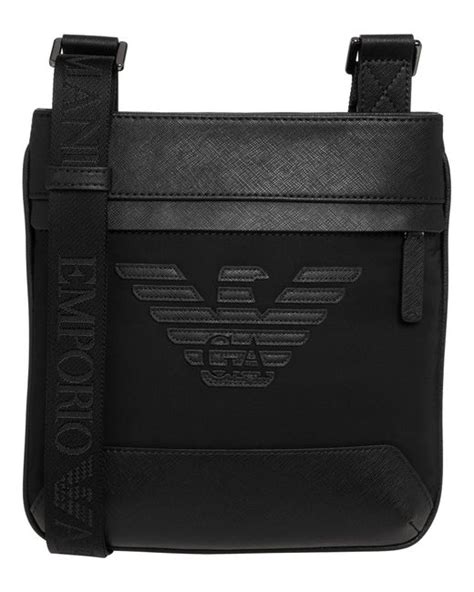 Emporio Armani Crossbody Bag In Black For Men Lyst Canada