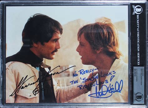 Mark Hamill & Garrick Hagon Star Wars A New Hope Signed 8x10 Photo BAS ...