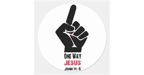 One Way Jesus Sticker | Zazzle